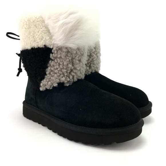 ugg patchwork black